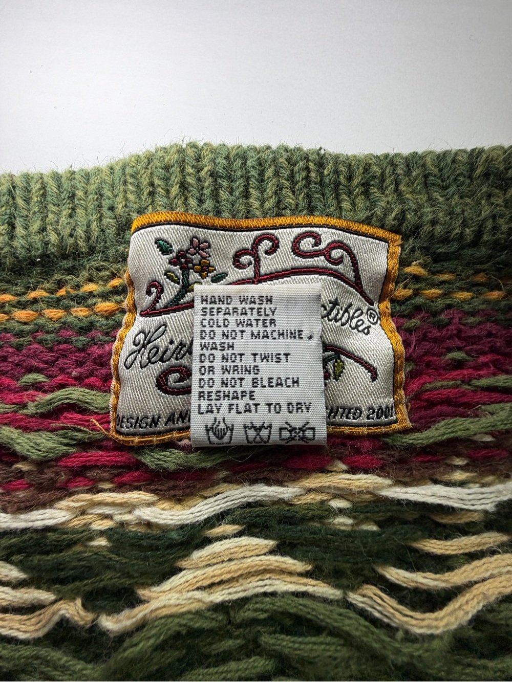 Heirloom Collectibles Harvest Cardigan Sweater Pumpkin Rooster Cottagecore L - Picture 4 of 7